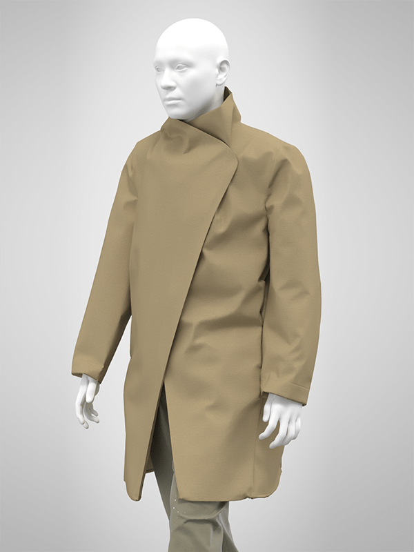 Manteau Koto - Natural raw